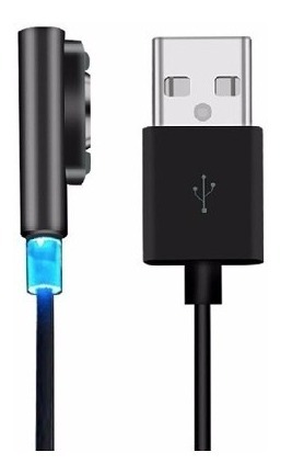 Cable Cargador Magnetico Led Sony Xperia Z1, Z2, Z3, Compact 1