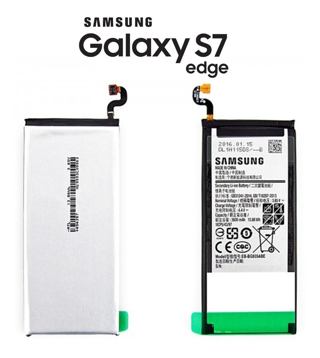 Bateria Original I Samsung Galaxy S7 Edge G935 I Instalada 3