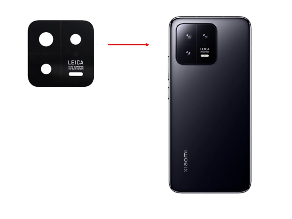 Mica Lente Cámara Trasera Xiaomi 13 Repuesto 2