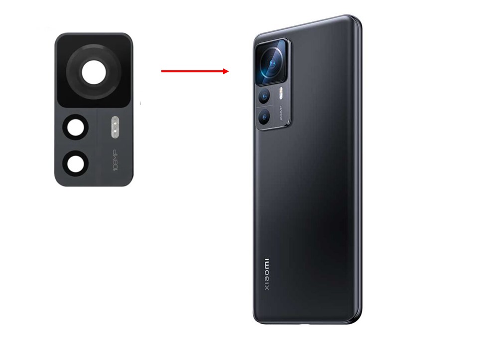 Bisel + Lente Cámara Trasera Xiaomi 12t 2