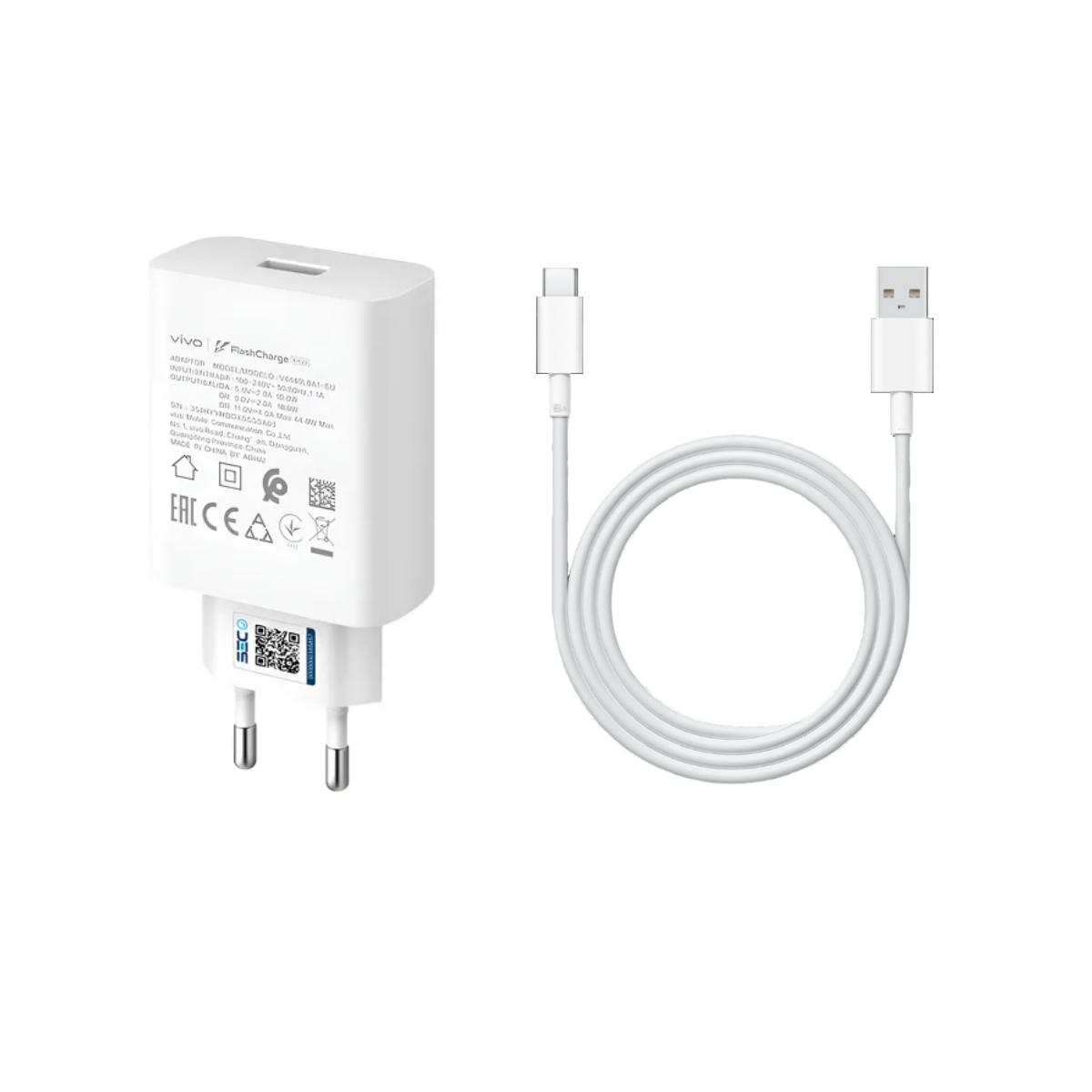 Cargador Original Vivo Super Carga Rápida 80W + Cable C 1