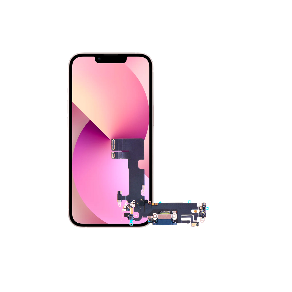 Flex Carga USB iPhone 13 Repuesto 1