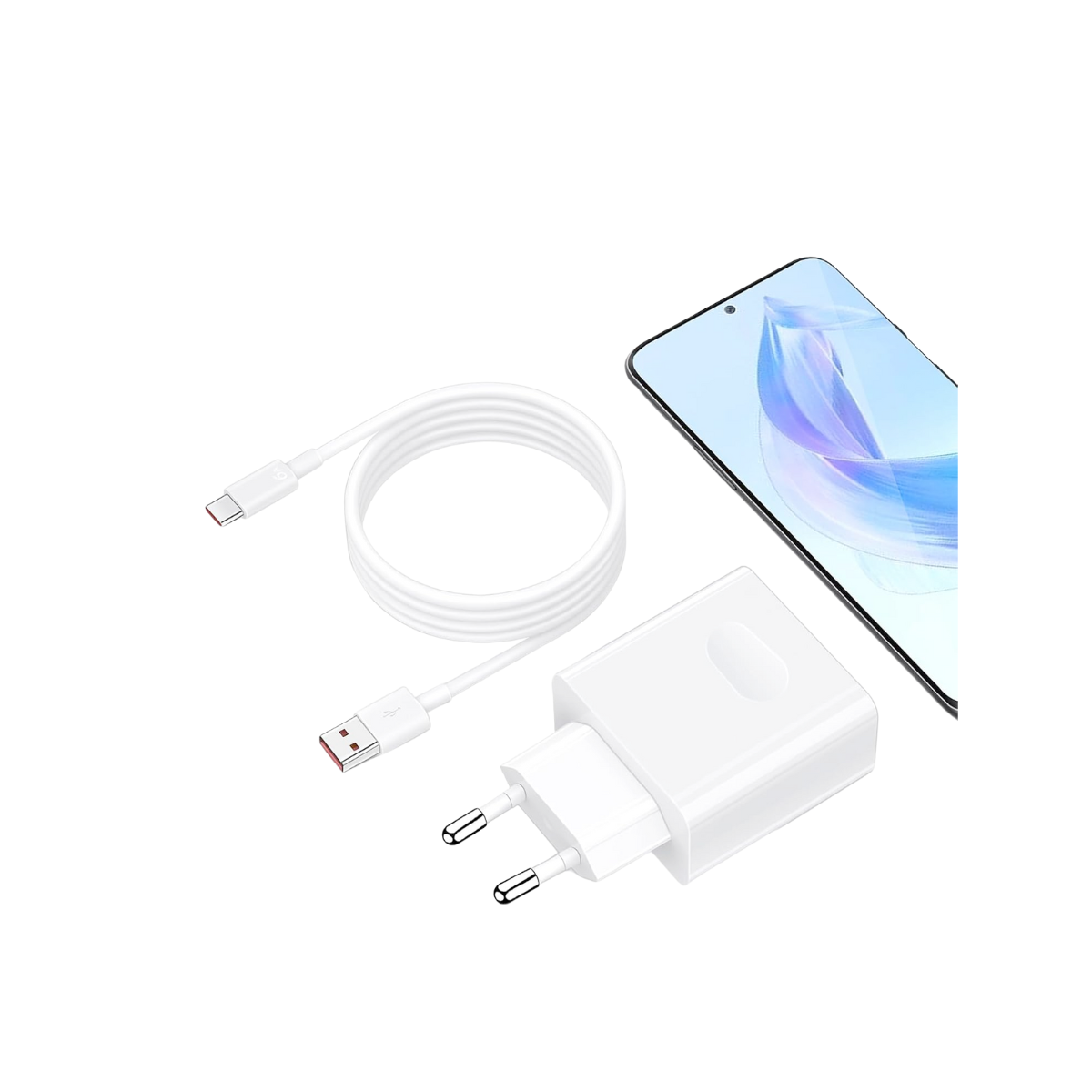 Cargador Original SuperCharger 66W Huawei Mate 60 Pro + Cable Tipo C 9