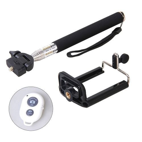 Baston Selfie Monopod Aluminio Con Control Bluetooh 106cm 4