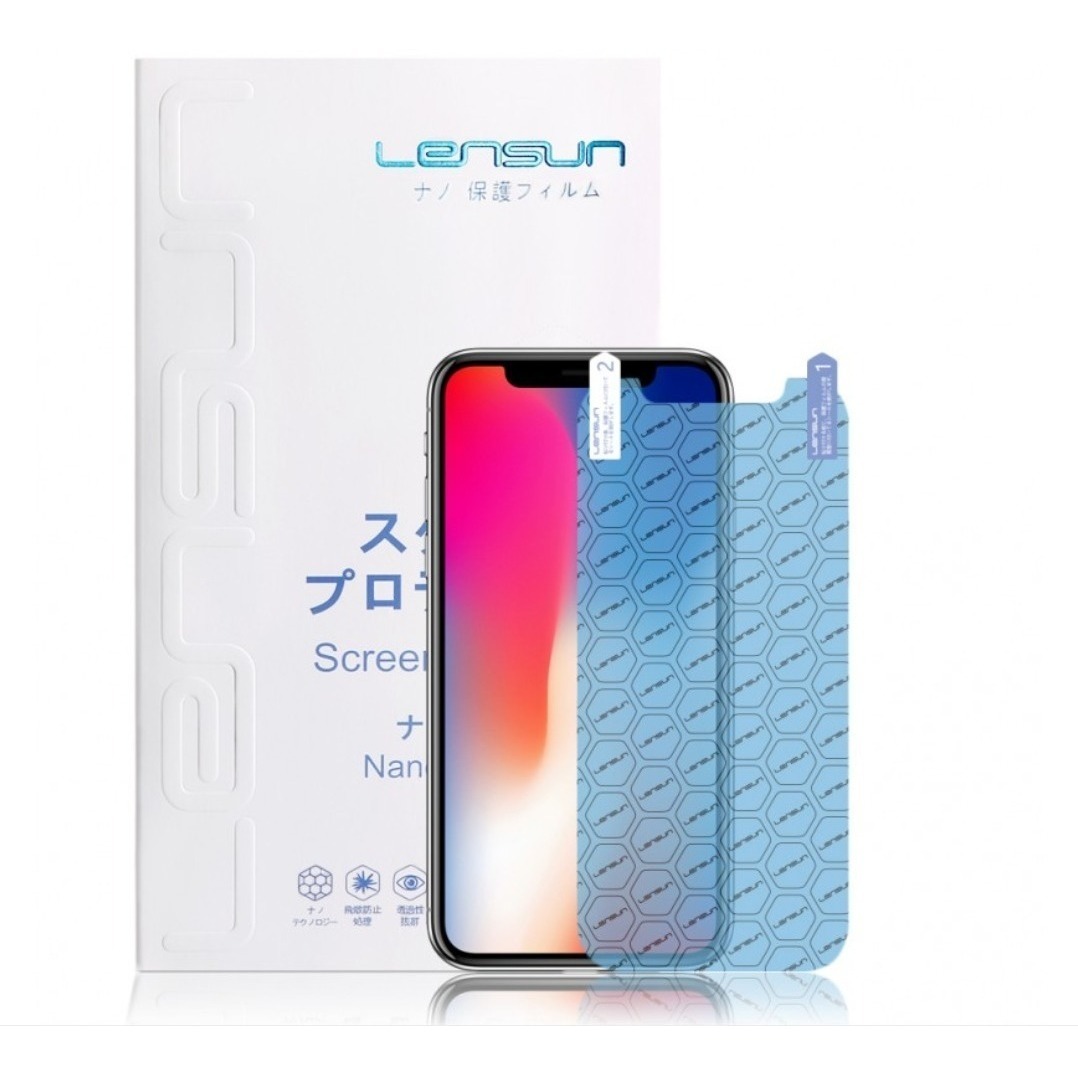 Lamina Nanotech Lensun iPhone Xs Max I Full Cover  Instalada 1