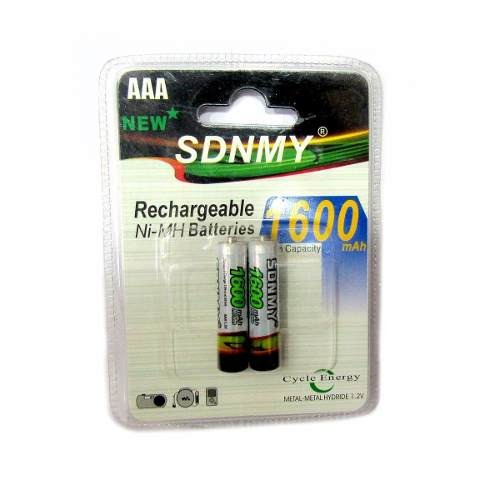 Set 2 Pilas Batería Recargable 1600 Mah Tipo Aaa I Triple A 3