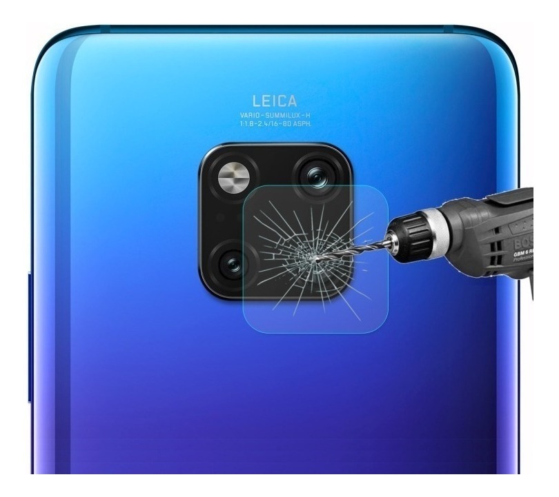 Lamina Vidrio Cámara Trasera Huawei Mate 20 I Instalada 1