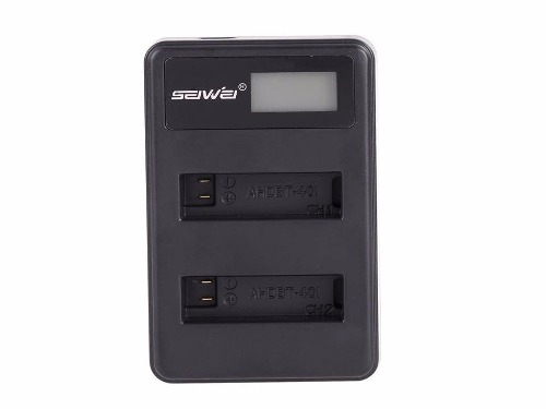 Cargador Dual + Baterias Para Gopro Hero 3 2