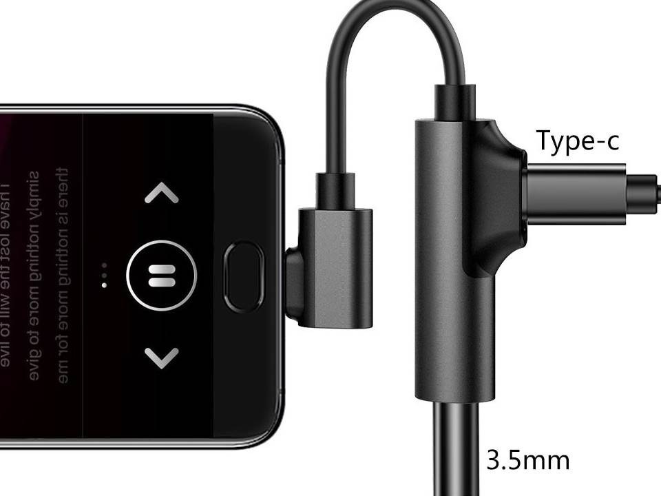 Adaptador Tipo C De Audio 2 En 1 A Jack 3.5 1