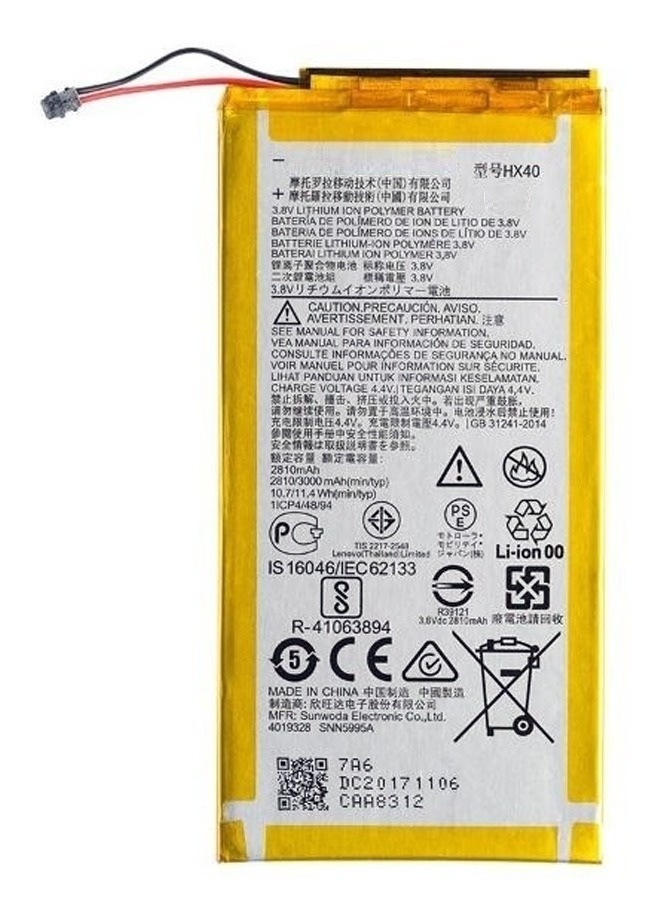 Bateria Moto X4 Xt1900 Modelo Hx40 I Ventas Electronicas 1