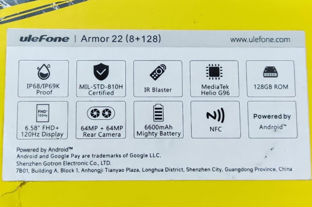 Celular Ulefone Armor 22 Nuevo 2
