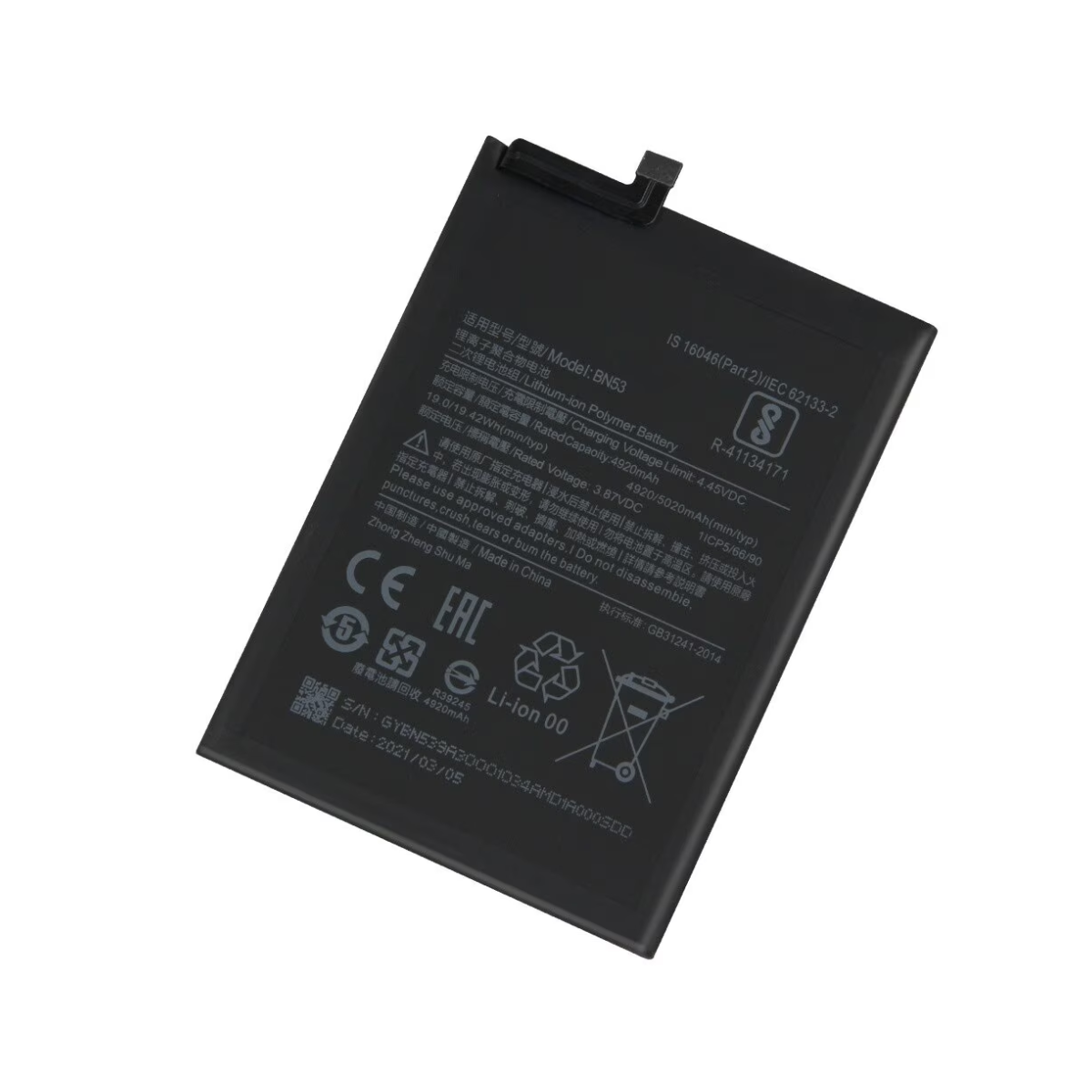 Bateria Xiaomi Redmi Note 9 Pro BN53 2