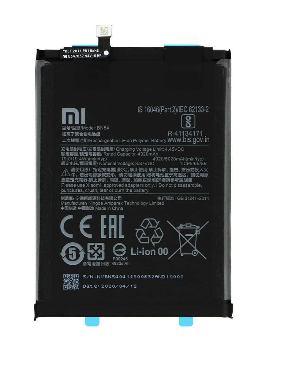 Bateria Original Xiaomi Redmi 9 Prime BN54 1