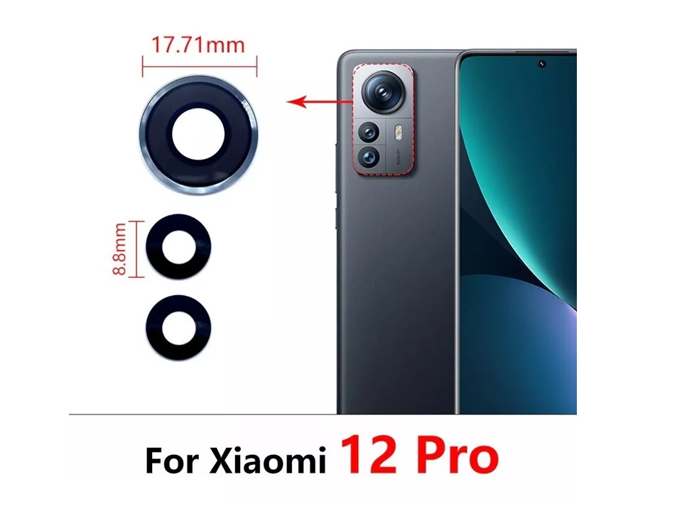 Mica Lente Cámara Trasera Xiaomi 12 Pro 2