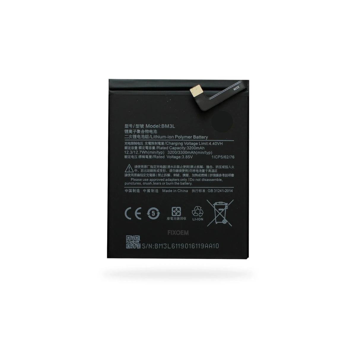 Bateria Xiaomi MI 9 Modelo BM3L Repuesto 3