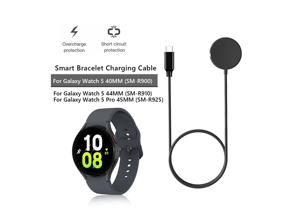 Cargador Compatible Samsung Galaxy Watch 5 Pro USB-C 3
