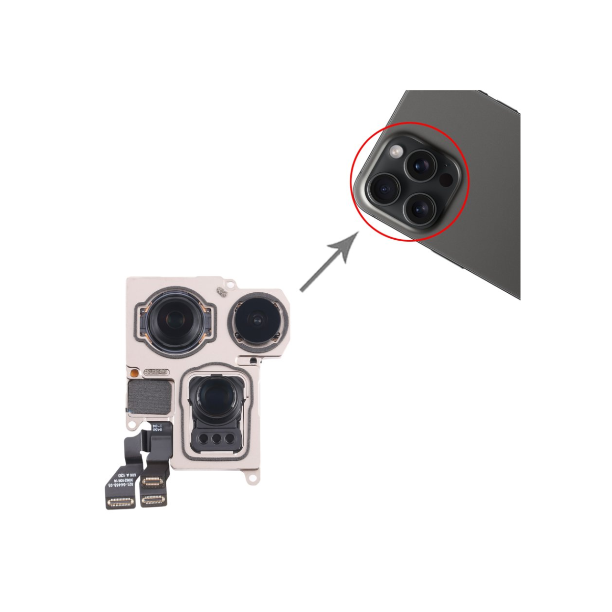 Cámara Trasera Original Iphone 15 Pro Max 4