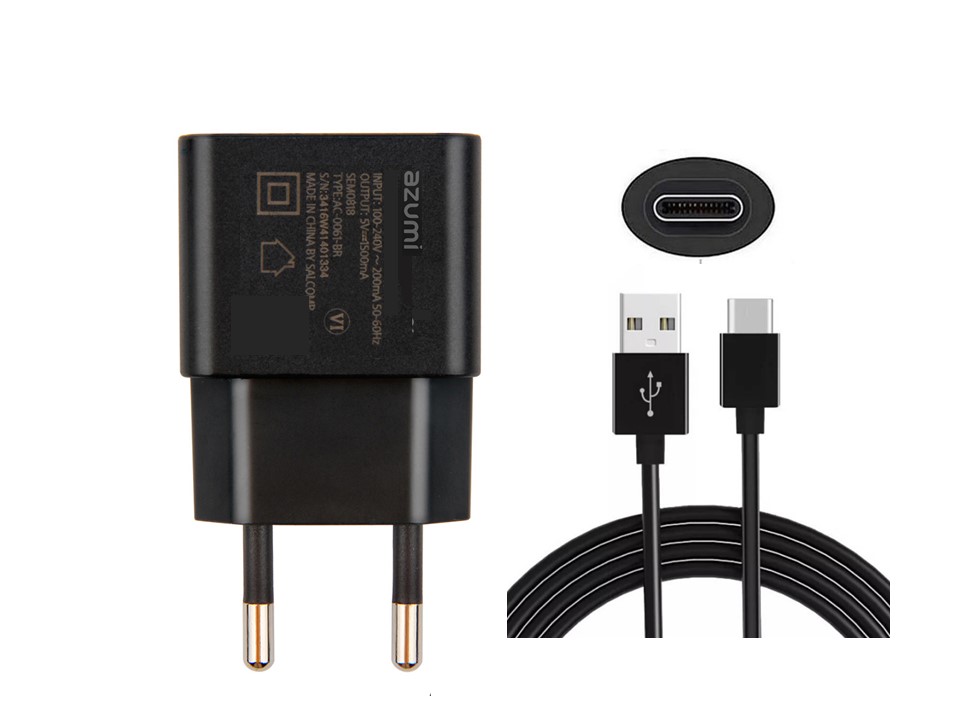 Cargador Original Azumi + Cable Tipo C 1