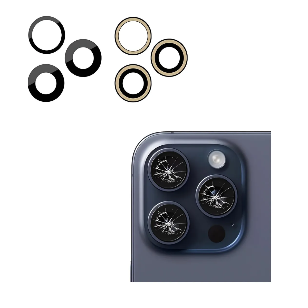 Lente Cámara Trasera Para iPhone 15 Pro Max Repuesto 1