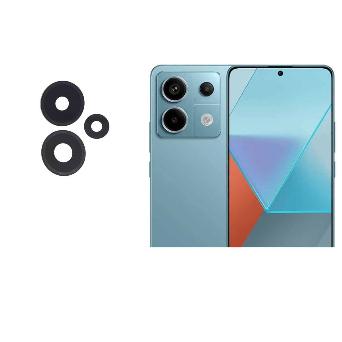 Lente Cámara Trasera Para Xiaomi Redmi Note 13 Pro 5G Repuesto 1