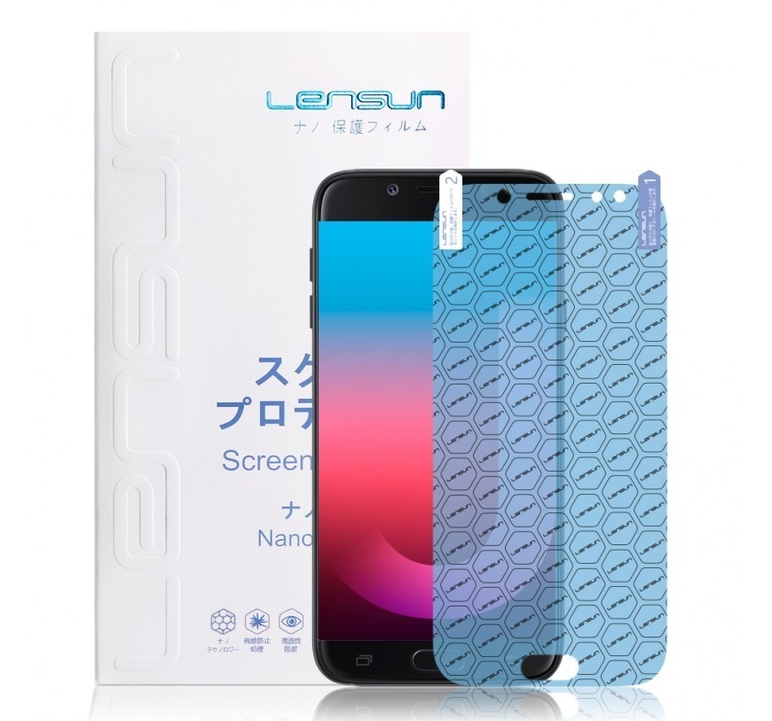 Lamina Nanotech Lensun Samsung J7 Pro Frontal Instalada 1