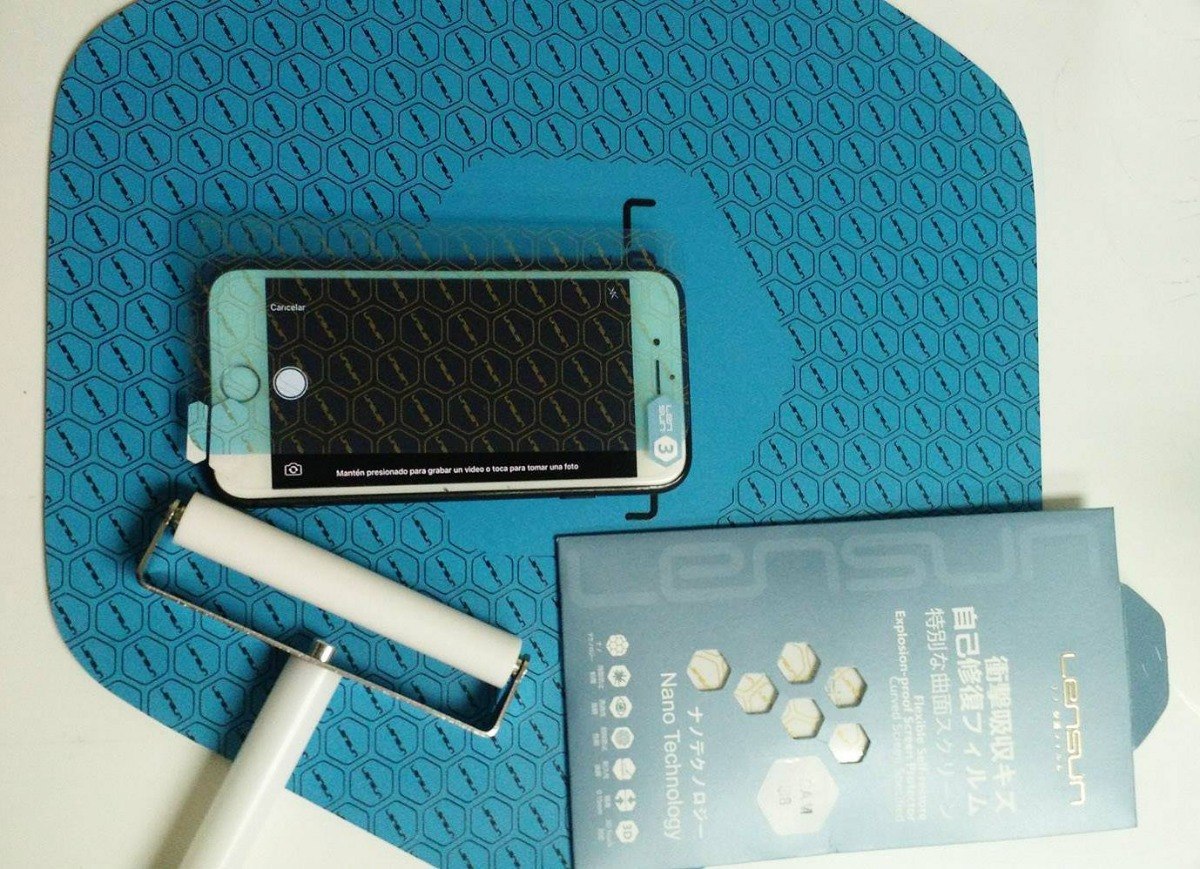 Lamina Nanotech Lensun Lg G6 Full Cover Delantera Instalada 4