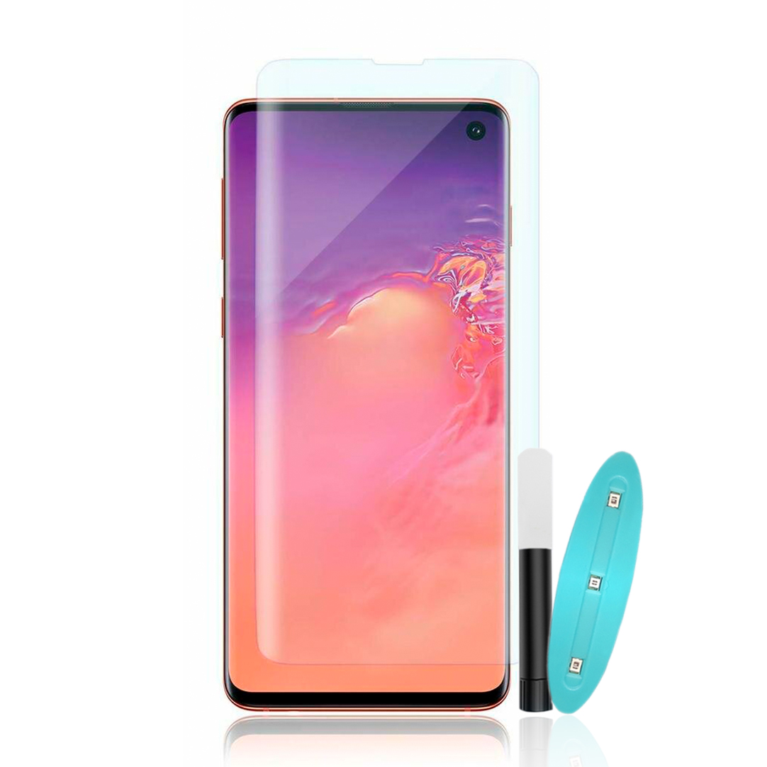 Lamina Samsung Note 10 Gel Uv Nano Optic Instalada 1