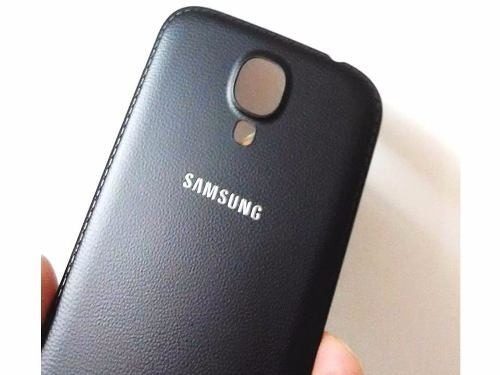Tapa Trasera Samsung Galaxy S4 Mini I Cuero I Negra Blanca 2