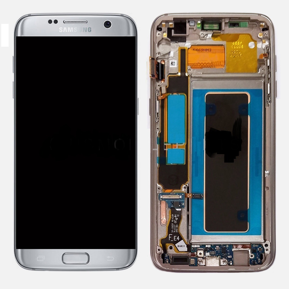 Pantalla Original Samsung S7 Edge Lcd + Tactil + Frame Instalada - Silver 1