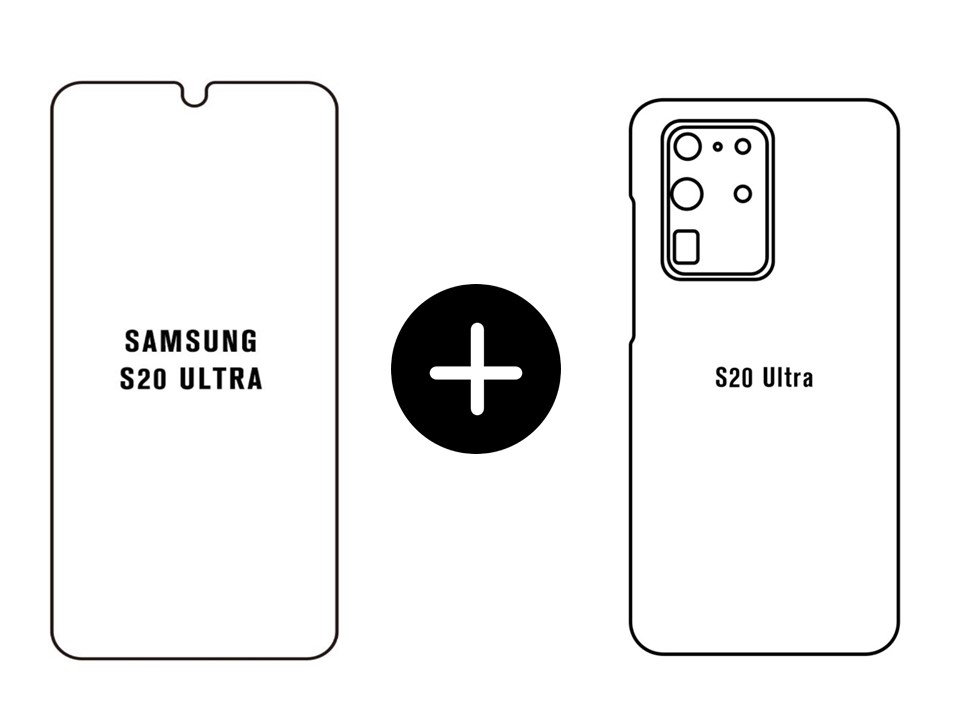 Lamina Hidrogel Samsung S20 Ultra Nanotecnología - CAMARA TRASERA 1