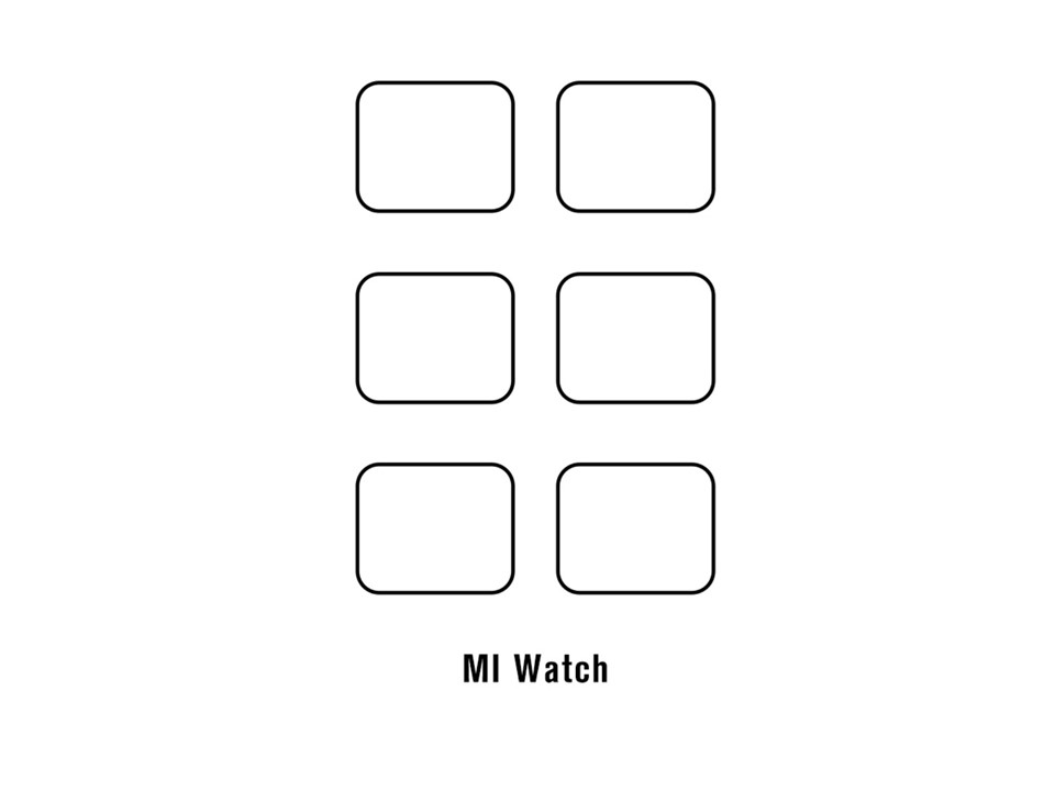 Lamina Hidrogel Xiaomi MI Watch Nanotec Pack 8 Unidades - FRONTAL 1