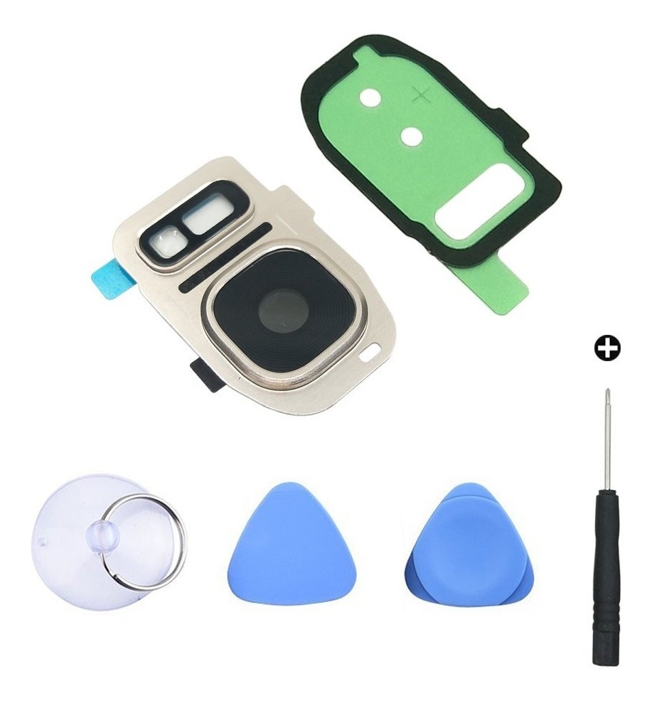 Mica Cámara Y Bisel I Samsung Galaxy S7 I S7 Edge Blanca 1