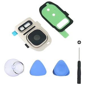 Mica Cámara Y Bisel I Samsung Galaxy S7 I S7 Edge Blanca