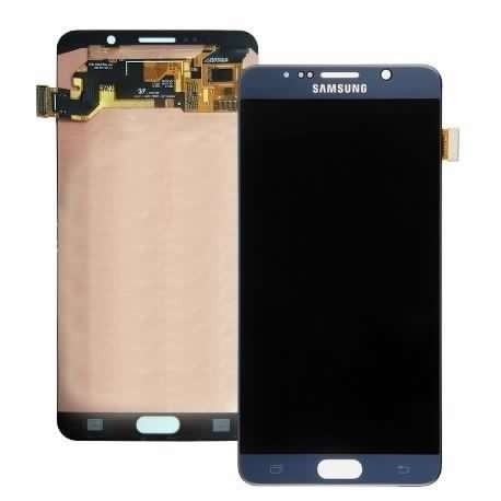 Pantalla Samsung Note 5 N920 Lcd +tactil Navy Blue Instalada 2