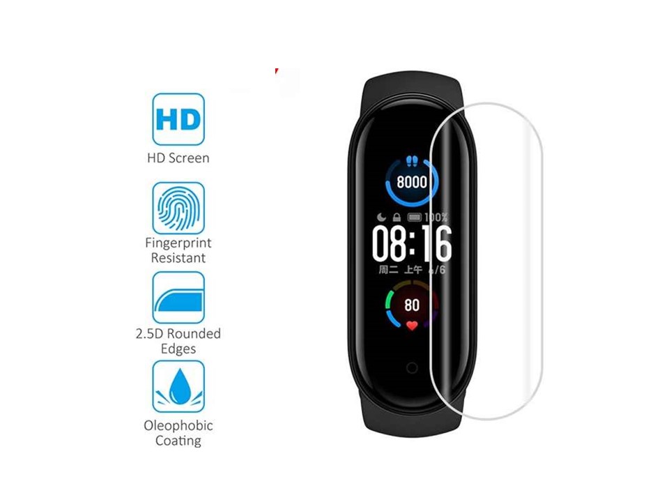 Lamina Hidrogel Xiaomi MI Band 4 Nanotec Pack 6 Unidades 3