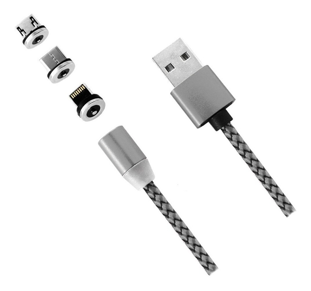 Cable Magnetico 3 En 1 I Celulares I Micro Usb I Tipo C 360º 1