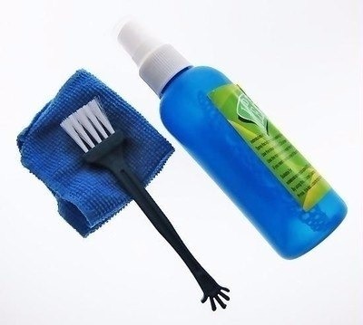 Kit Limpiador Líquido Pantalla Lcd Con Paño Y Escobilla 1