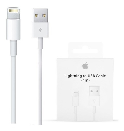 Cable Lightning iPhone 5 - 6 - 7 - 8 I Caja Sellado Garantia 1