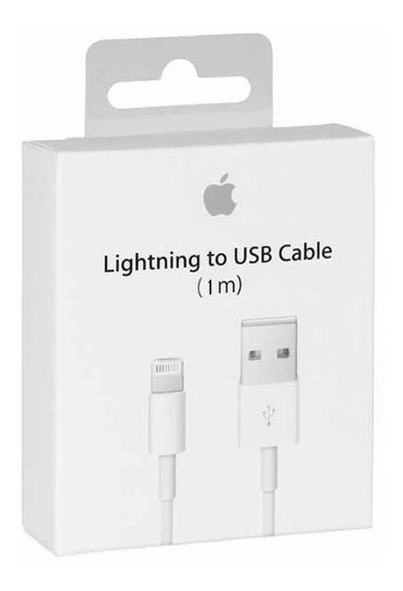 Cable Lightning iPhone 5 - 6 - 7 - 8 I Caja Sellado Garantia 2
