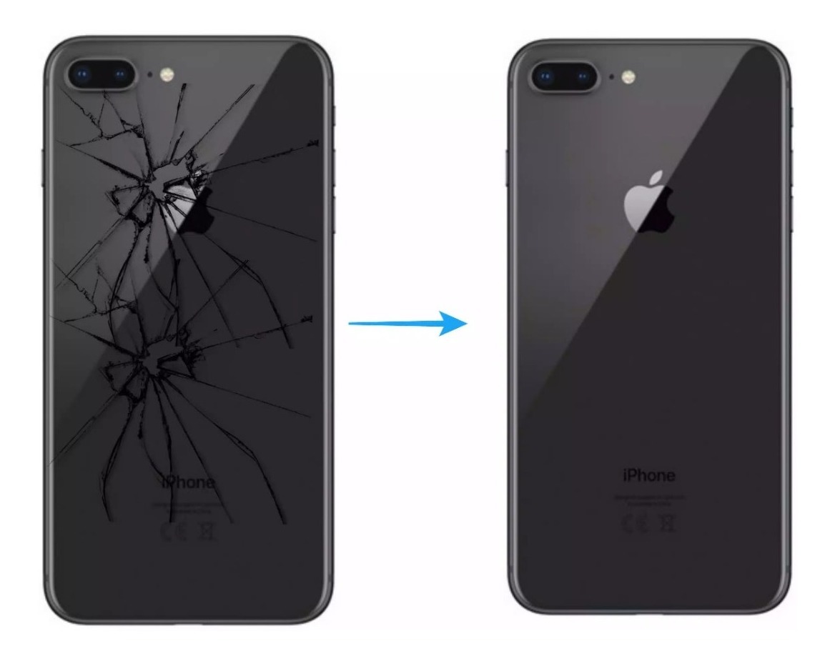 Tapa Trasera iPhone 8 Plus I Negra I Ventas Electronicas 1