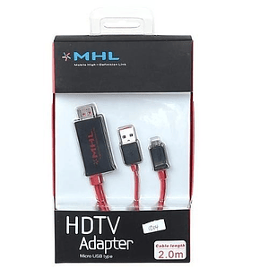 Adaptador De Micro Usb A Hdmi Cable 2mt Mhl Nuevos