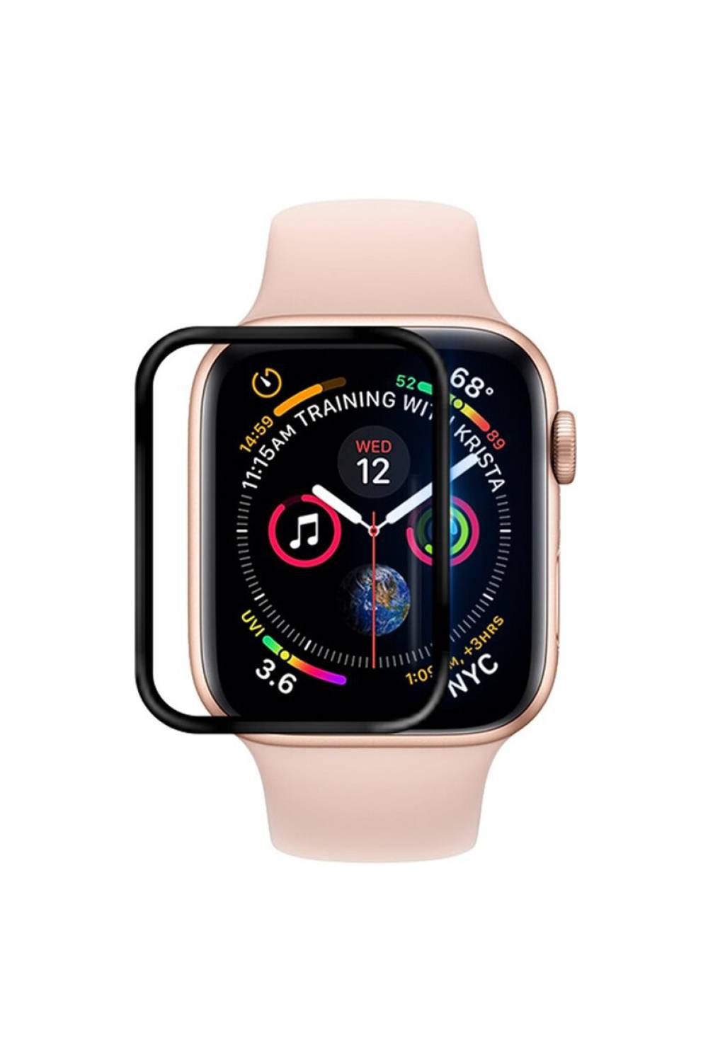Lamina Silicona Apple Watch Frontal Completa Instalada 1