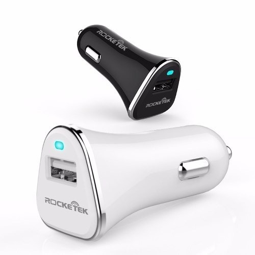 Cargador Auto Celular I Tablet I Marca Rocketek 3.0 2