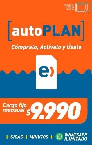 Chip Autoplan Entel En Ventas Electrónicas 1