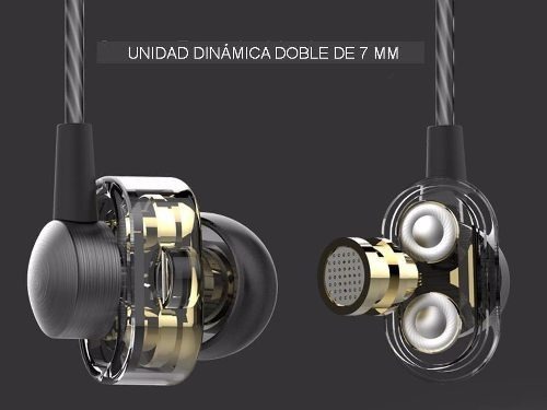 Audífonos Manos Libres Qkz Dm8 Dual Driver Profesionales 4