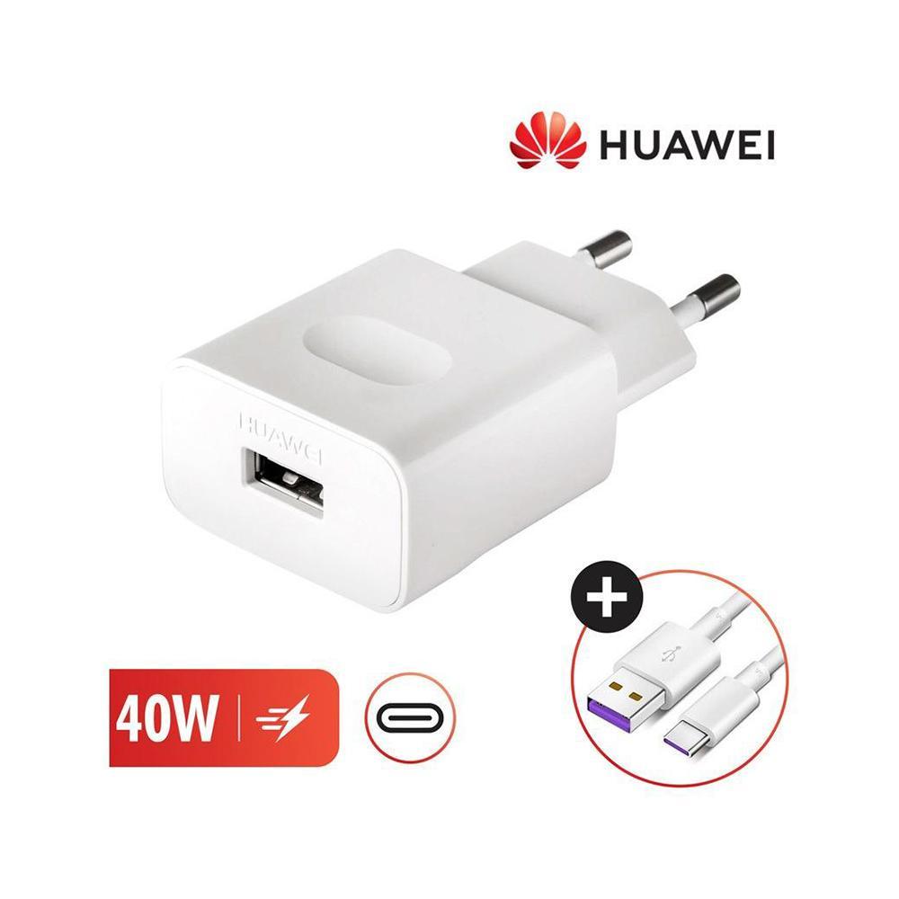 Cargador Original Supercharger 40w Huawei + Cable Tipo C 1