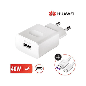 Cargador Original Supercharger 40w Huawei + Cable Tipo C