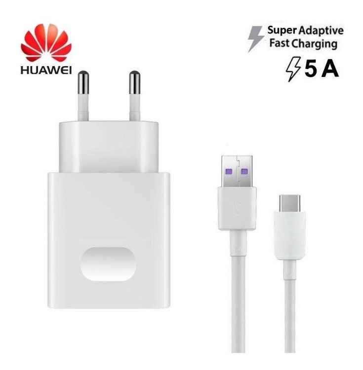 Cargador Original Supercharger 40w Huawei + Cable Tipo C 2