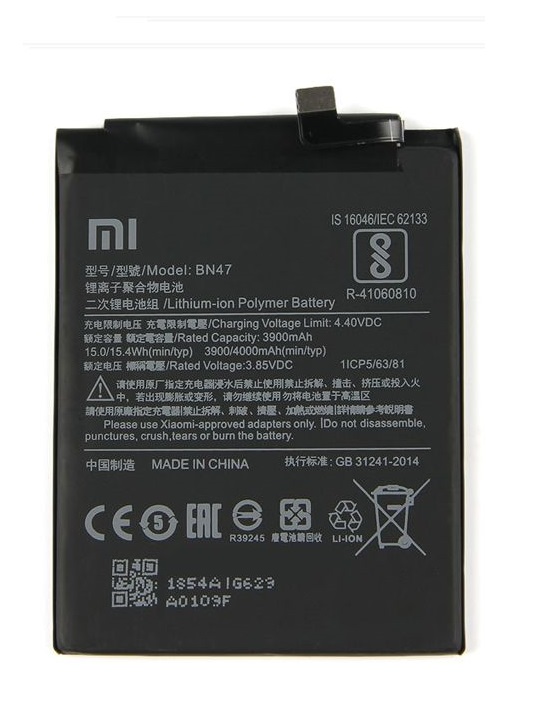 Bateria Original Xiaomi MI A2 Lite Modelo BN47 1