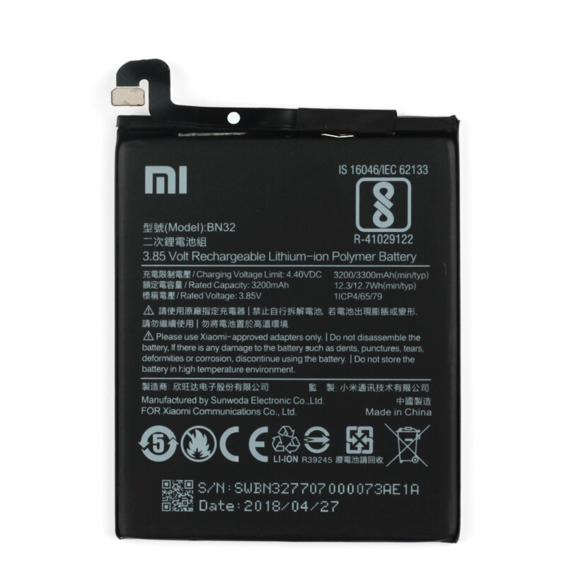 Bateria Original Xiaomi MI 8 Modelo BN32 1
